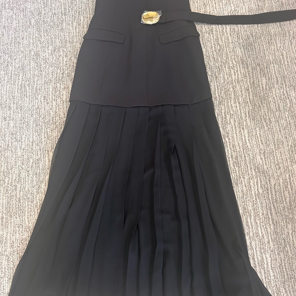 NICHOLAS Black Strapless Belted Dress - Picture 4 of 11